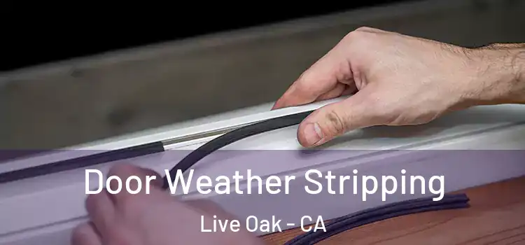 Door Weather Stripping Live Oak - CA