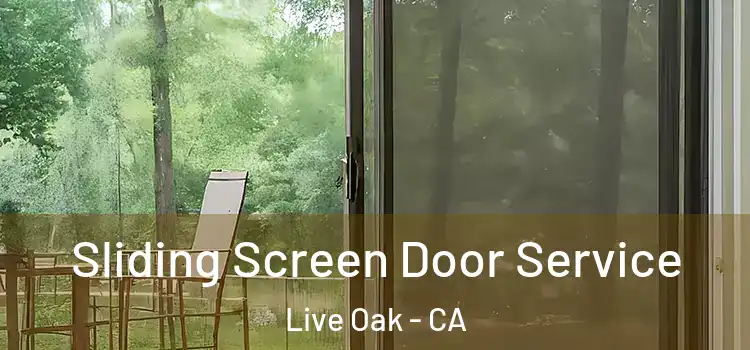 Sliding Screen Door Service Live Oak - CA